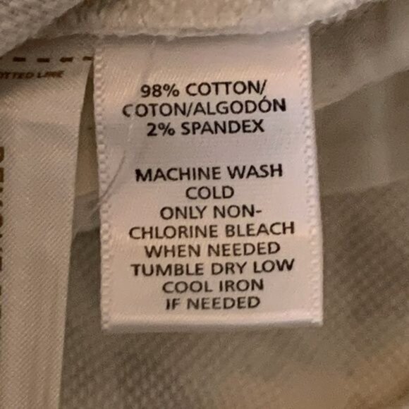 Loft Riviera Pants 6P Petite Cropped Cream Geometric Print Stretch - Picture 7 of 12